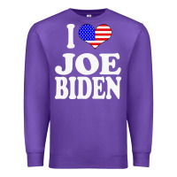 Purple i love joe biden Premium Sweatshirt - artisFamous