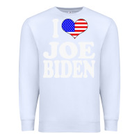 White i love joe biden Premium Sweatshirt - artisFamous