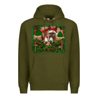 Army Green christmas donkeys Premium Hoodie - Jasminsmagicworld