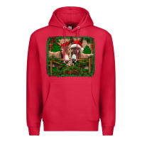 Cardinal christmas donkeys Premium Hoodie - Jasminsmagicworld