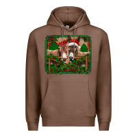 Chestnut christmas donkeys Premium Hoodie - Jasminsmagicworld