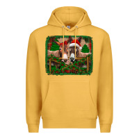 Mustard christmas donkeys Premium Hoodie - Jasminsmagicworld