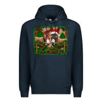 Navy christmas donkeys Premium Hoodie - Jasminsmagicworld