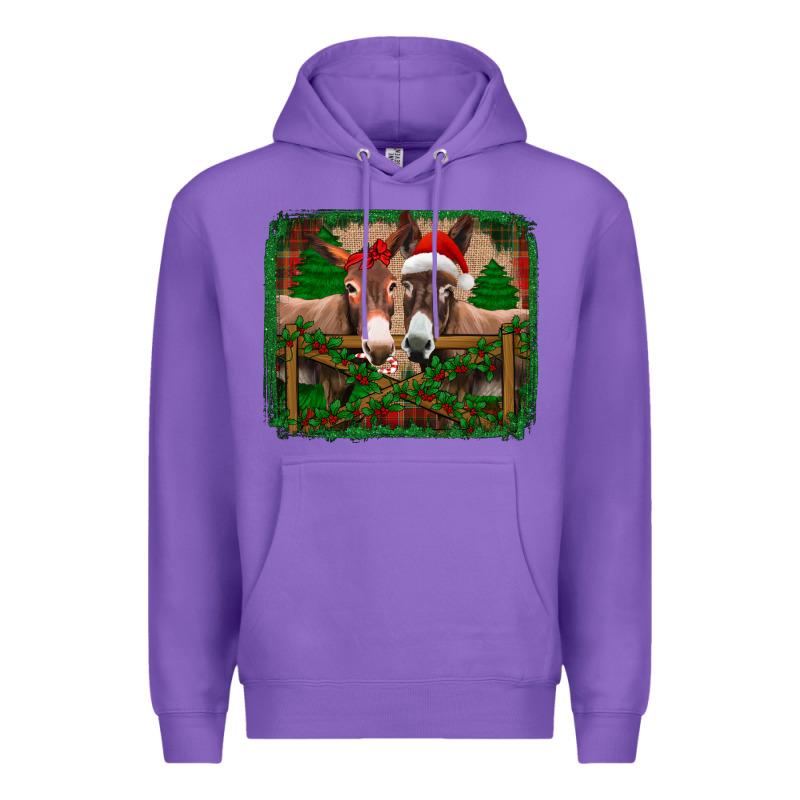 Christmas Donkeys Premium Hoodie by Jasminsmagicworld | Teevron