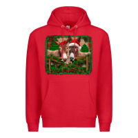 Red christmas donkeys Premium Hoodie - Jasminsmagicworld