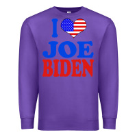 Purple i love joe biden Premium Sweatshirt - artisFamous