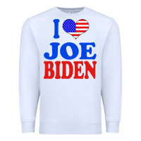 White i love joe biden Premium Sweatshirt - artisFamous