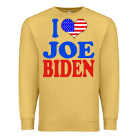 Antique Gold i love joe biden Premium Sweatshirt - artisFamous