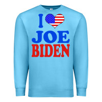 Ocean Blue i love joe biden Premium Sweatshirt - artisFamous