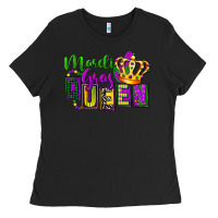 Black mardi gras queen Ladies Tee - FaDigitalArtStudio