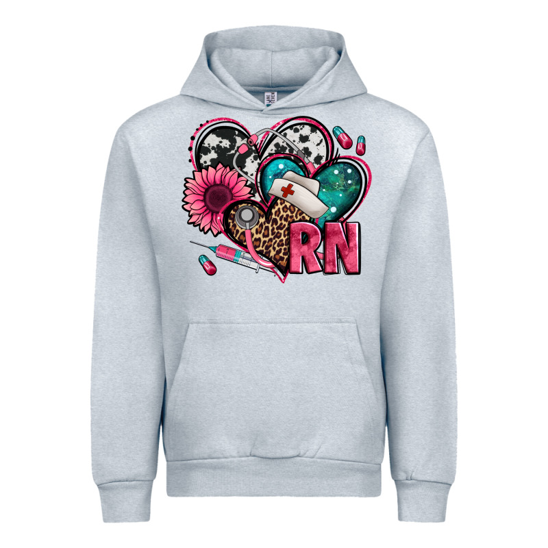 Rn Registered Nurse Hearts Urban Hoodie by Jasminsmagicworld | Teevron