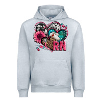 Heather Grey rn registered nurse hearts Urban Hoodie - Jasminsmagicworld