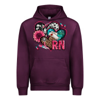 Mauve Wine rn registered nurse hearts Urban Hoodie - Jasminsmagicworld