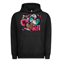 Pigment Black rn registered nurse hearts Urban Hoodie - Jasminsmagicworld