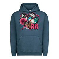 Pigment Midnight Navy rn registered nurse hearts Urban Hoodie - Jasminsmagicworld