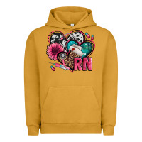Pigment Peanut Butter rn registered nurse hearts Urban Hoodie - Jasminsmagicworld