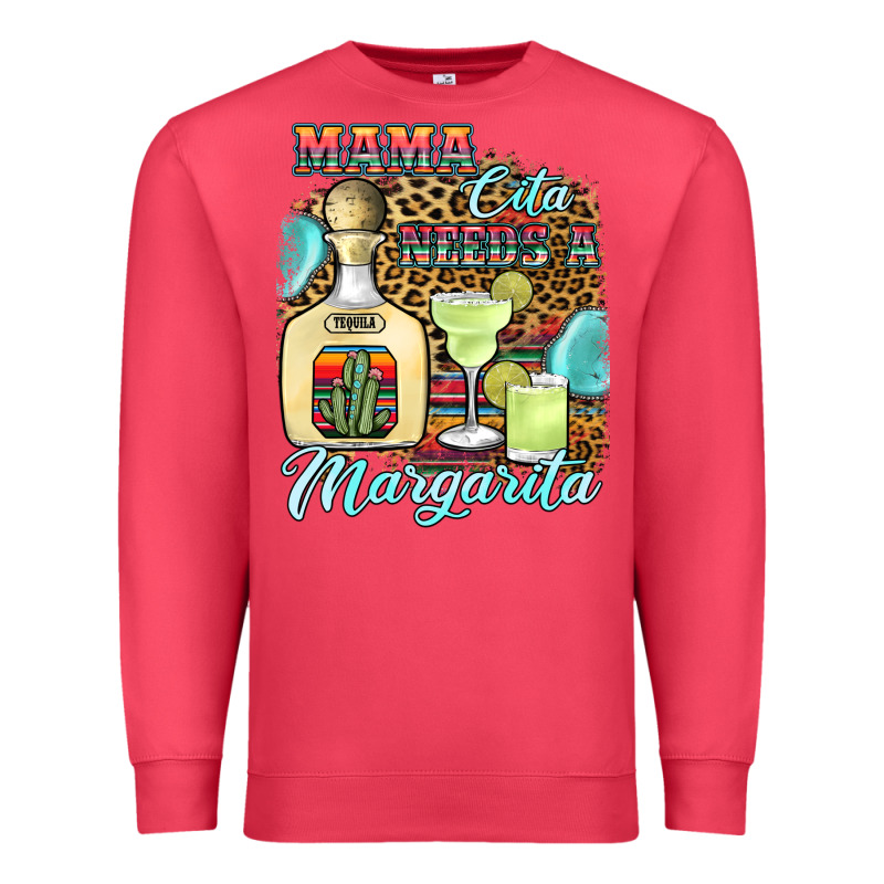 Mama Cita Needs A Margarita1 Premium Sweatshirt by JahusDesignShop | Teevron