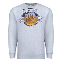 Heather Grey Bochum city Premium Sweatshirt - artisFamous