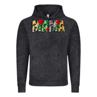 Floral Animal Print Mama Vintage Hoodie | Teevron