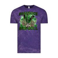 Cloud Purple shamrock and roll Vintage Tee - FaDigitalArtStudio