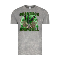 Cloud Rock shamrock and roll Vintage Tee - FaDigitalArtStudio
