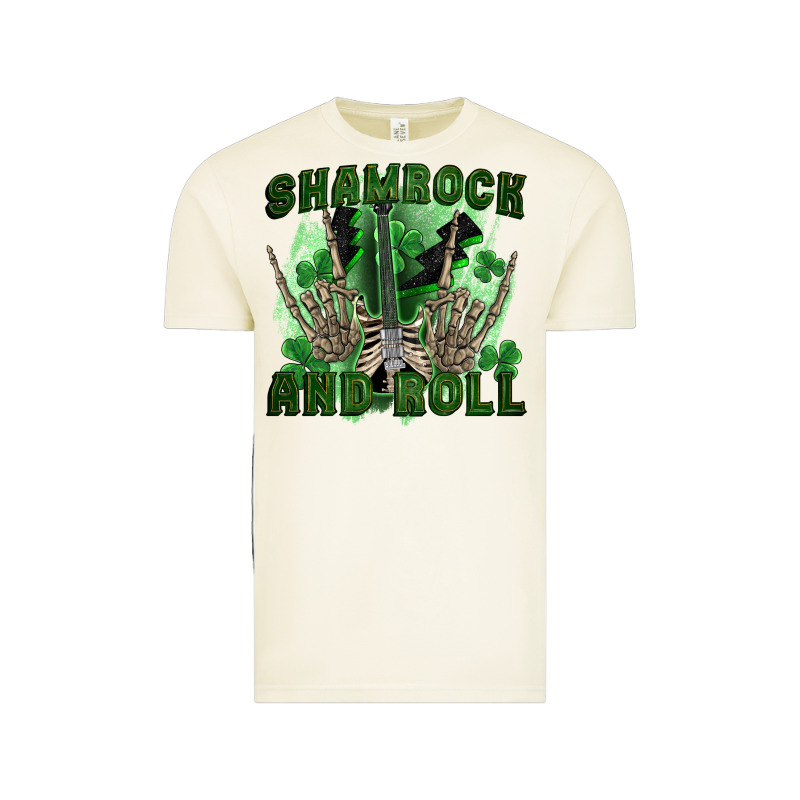 Shamrock And Roll Vintage Tee by FaDigitalArtStudio | Teevron