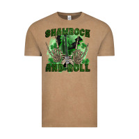 Vintage Coffee shamrock and roll Vintage Tee - FaDigitalArtStudio