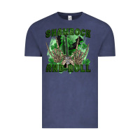 Vintage Denim shamrock and roll Vintage Tee - FaDigitalArtStudio