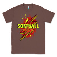 Chestnut Softball vibes lightning bolt Classic Tee - HowdyJamesFarm