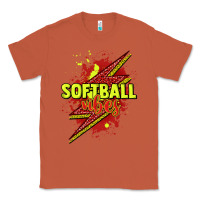 Copper Softball vibes lightning bolt Classic Tee - HowdyJamesFarm
