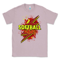 Lilac Softball vibes lightning bolt Classic Tee - HowdyJamesFarm