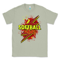Matcha Softball vibes lightning bolt Classic Tee - HowdyJamesFarm