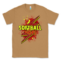 Toasted Coconut Softball vibes lightning bolt Classic Tee - HowdyJamesFarm