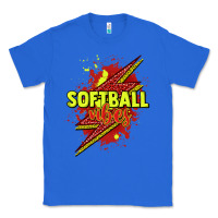 True Royal Softball vibes lightning bolt Classic Tee - HowdyJamesFarm
