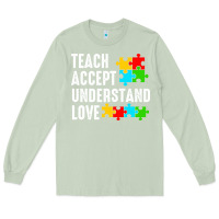 Matcha Teach Accept Understand Love Long Sleeve Tee - CowhideDigitalArt