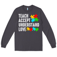 Smoke Teach Accept Understand Love Long Sleeve Tee - CowhideDigitalArt