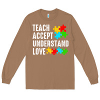 Toasted Coconut Teach Accept Understand Love Long Sleeve Tee - CowhideDigitalArt