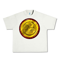 Pistachio american football round earrings Urban Heavy Tee - BundleAndBundleShop