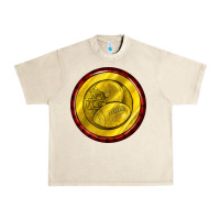 Sandshell american football round earrings Urban Heavy Tee - BundleAndBundleShop