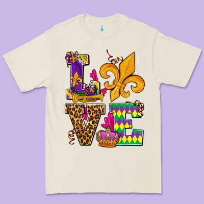 Mardi Gras Love Olivia Premium Tee Designed By Oliviacreatesart
