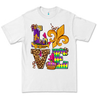White mardi gras love olivia Premium Tee - OliviaCreatesArt