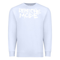 White depeche mode Premium Sweatshirt - artisFamous