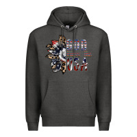 Charcoal Heather god bless the usa Premium Hoodie - SublimationCraftShop