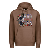 Chestnut god bless the usa Premium Hoodie - SublimationCraftShop