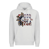 Dove Grey god bless the usa Premium Hoodie - SublimationCraftShop