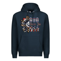 Navy god bless the usa Premium Hoodie - SublimationCraftShop