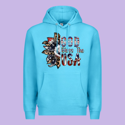 God Bless The Usa Premium Hoodie Designed By Sublimationcraftshop