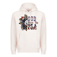 Pale Pink god bless the usa Premium Hoodie - SublimationCraftShop