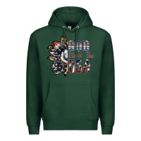 Sports Green god bless the usa Premium Hoodie - SublimationCraftShop
