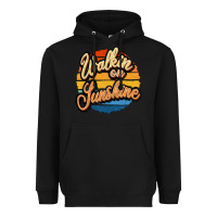 Black Walking on Sunshine Heavyweight Hoodie - JahusDesignShop